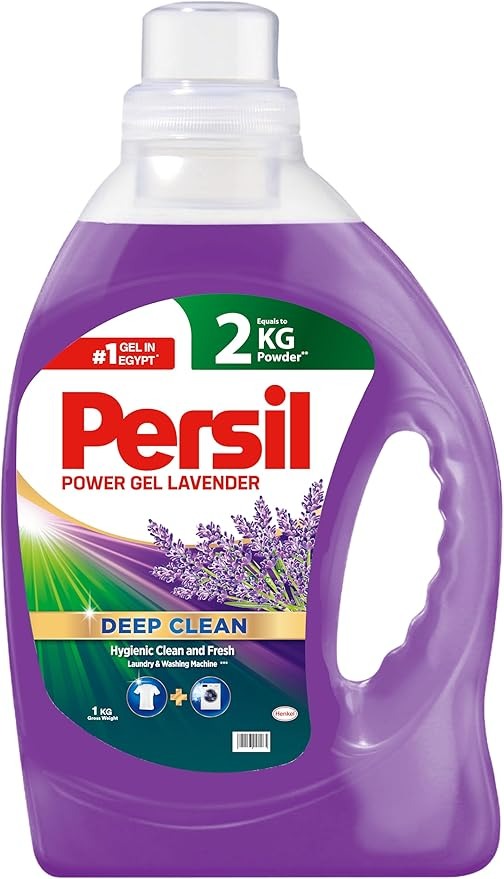 منظف غسيل سائل ديب كلين بلس لتنظيف عميق مناسب للغسالة الأوتوماتيك من برسيل، سعة 1 لتر - برائحة اللافندر